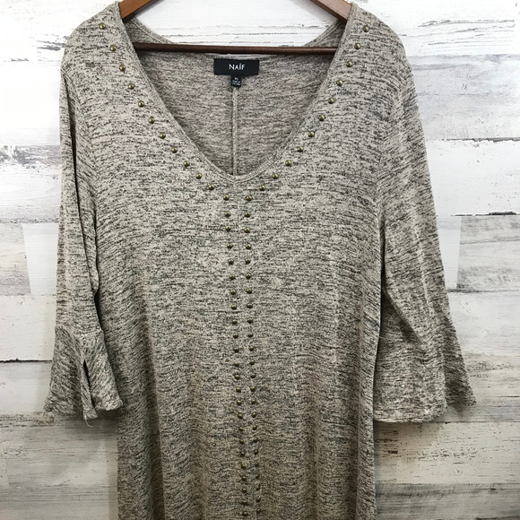 NAIF Heather Grey Dress [519b16] - Picture 1 of 6
